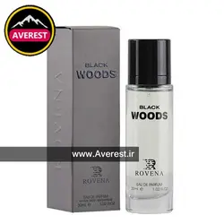 عطر جیبی مردانه روونا مدل بلک وود