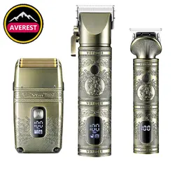 ماشین اصلاح موی صورت و بدن وی جی ار مدل V-697 V-335 V-962 مجموعه 3 عددی