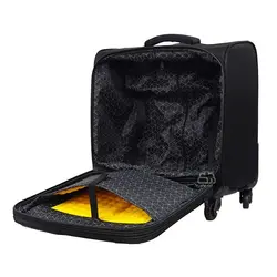 چمدان خلبانی کت کد 28220 برزنتی چهار چرخ با ضربه گیر لپ تاپ 15 اینچ - فروشگاه اینترنتی حیدشاپ