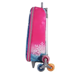 چمدان بچه گانه دخترانه چرخدار کد 1397A همراه جامدادی - حیدشاپ