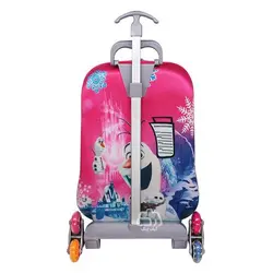 چمدان بچه گانه دخترانه چرخدار کد 1397A همراه جامدادی - حیدشاپ