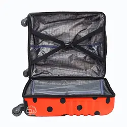 چمدان دخترانه چهار چرخ طرح دختر کفشدوزکی مدل 2157 - حیدشاپ