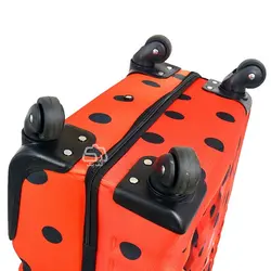 چمدان دخترانه چهار چرخ طرح دختر کفشدوزکی مدل 2157 - حیدشاپ