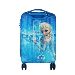 چمدان کودک دخترانه طرح frozen مدل F2283 چرخدار - حیدشاپ