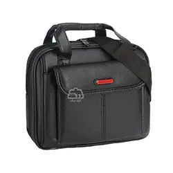 کیف رودوشی مردانه طرح چرم پیرگاردین کد 2069 با ضربه گیر تبلت - حیدشاپ