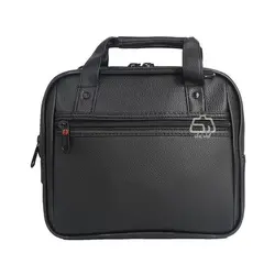 کیف رودوشی مردانه طرح چرم پیرگاردین کد 2069 با ضربه گیر تبلت - حیدشاپ
