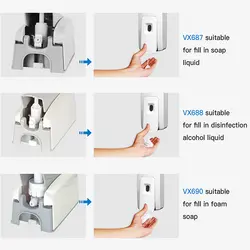 مخزن فوم دستشویی اسواوو VX690-CHمدل اهرمی نیمه کروم - فروشگاه اینترنتی نو تاچ