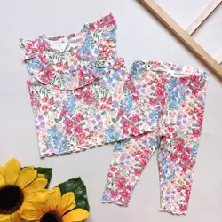 تاپ شلوار گل