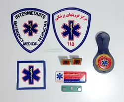 آرم و علایم پارچه ای طرح مصوب و سازمانی سازمان اورژانس ویژه فرم سازمانی پرسنل اورژانس 115 کشور طرح ستاره حیات سینه