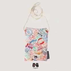 کیف پاسپورتی مخفی گردنی طرح مهر ویزا