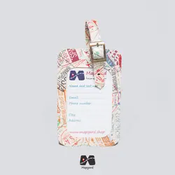 ست کاور پاسپورت و تگ چمدون طرح مهر ویزا