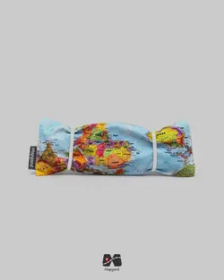 جا لقمه و جا قاشق چنگالی طرح نقشه جهان آبی