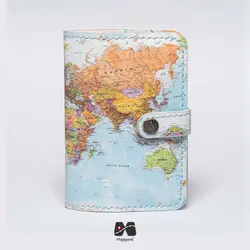 کاور پاسپورت و شناسنامه طرح نقشه جهان آبی