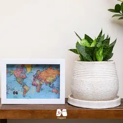 قاب کالکشن خاطرات سفر طرح نقشه جهان