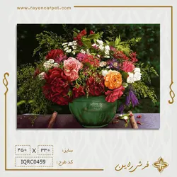 نخ و نقشه گلدان زیبا روی دیوار