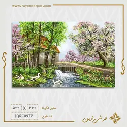 نخ و نقشه زیبایی بهار و اردک ها