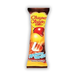 ابنبات دوقولو چاپا چاپز کارامل وانیل شکلات | CHUPA CHUPS CARAMEL NANILLA CHOCOLATE