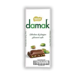 شکلات 70 گرمی پسته ای داماک | Damac pistachio chocolate