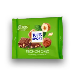 شکلات تخته ای مغز فندق ریتر اسپورت