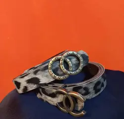 کمربند خزدار پلنگی - مانتو تک