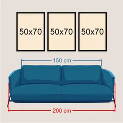 تابلو دکوراتیو طرح برگ طلایی کد SH1979 - آریکان آرت