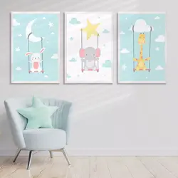 تابلو دکوراتیو طرح کارتونی کد SH1819 - آریکان آرت