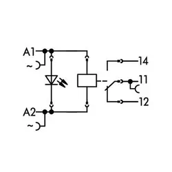 رله تک چنج اور 16 آمپر 220Vac با ماژول LED | آسان صنعت نمایندگی WAGO و SCAME - راه اندازی تابلو برق