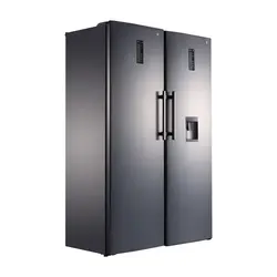 یخچال فریزر دوقلو سیلوان رنگ استیل مدل RN-6002 FN-6001