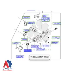 ترموستات هیوندای توسان، سانتافه، سوناتا وایف و کیا اپتیما /2550025001