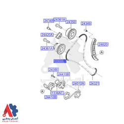 دنده سر میل سوپاپ (cvt) هیوندای سانتافه، آزرا، جنسیس /243703c102