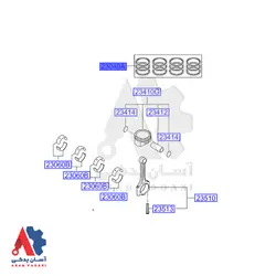 رینگ استاندارد هیوندای النترا 2014 و کیا سراتو 2014 /230402E200