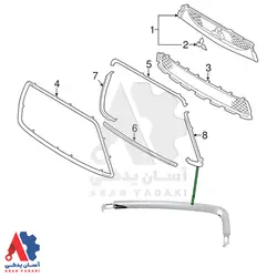 زه جلو پنجره چپ میتسوبیشی asx /شناسه 6400C963