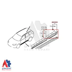 زه درب عقب راست میتسوبیشی اوتلندر 2016 تا 2018 /5757A516