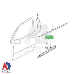 زه درب جلو راست میتسوبیشی اوتلندر 2016 تا 2018 /5727A484