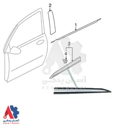 زه درب جلو راست میتسوبیشی اوتلندر 2016 تا 2018 /5727A484