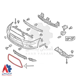 زه جلو پنجره میتسوبیشی لنسر 2015 /6400B398