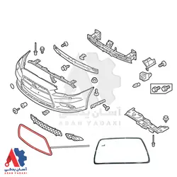 زه جلو پنجره میتسوبیشی لنسر 2015 /6400B398