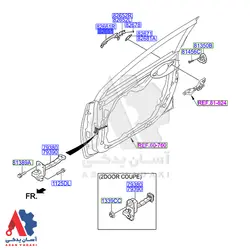 دستگیره درب عقب چپ هیوندای النترا 2014 /826513x010