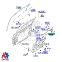 قفل درب جلو چپ هیوندای النترا 2014 /813103X030