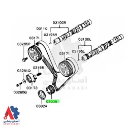 دنده سرمیلنگ میتسوبیشی پاجرو 6 مدل 92 /MD100568
