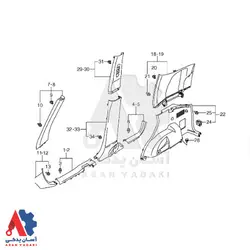قاب پالونی عقب از داخل راست سوزوکی ویتارا /7621065J005PK