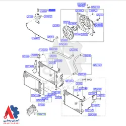 درب منبع آب هیوندای سوناتا / 254403k000