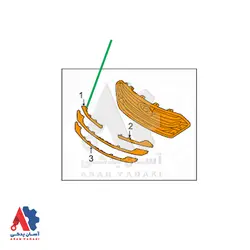 زه جلو پنجره راست هیوندای سانتافه2014 / 863542w010