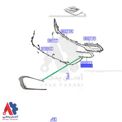 زه دور پرژکتورچپ هیوندای سانتافه2017 / 865572waa0