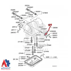 سنسور سلکتور گیربکس میتسوبیشی پاجرو 2008 / 8604A053