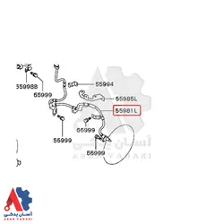 سنسور abs چرخ جلو چپ میتسوبیشی پاجرو بهمنی / MR307046