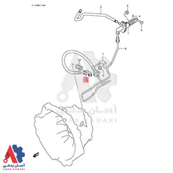 سه راهی پمپ کلاچ گیربکس سوزوکی ویتارا / 2385664JA0