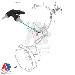 سه راهی پمپ کلاچ گیربکس سوزوکی ویتارا / 2385664JA0