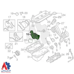 اویل پمپ موتور میتسوبیشی پاجرو 3500 گروه بهمن / MD308625