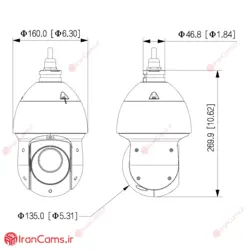 دوربین مداربسته IP اسپید دام 4 مگاپیکسلی داهوا DH-SD49425GB-HNR - فروشگاه اینترنتی ایرانکمز